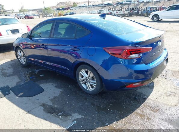 5NPD84LF6KH455099 2019 HYUNDAI ELANTRA Blue Задня ліва чверть