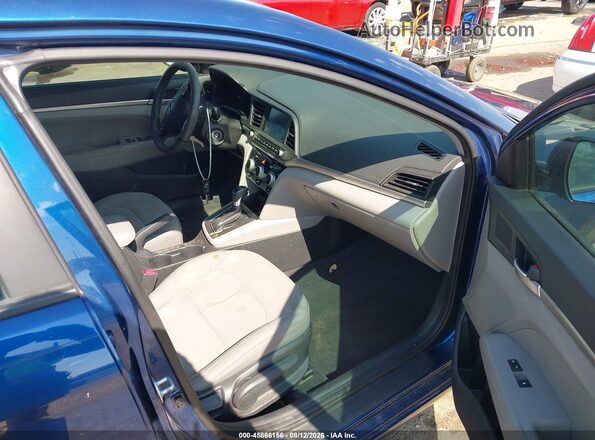 5NPD84LF6KH455099 2019 HYUNDAI ELANTRA Blue Вид салону спереду