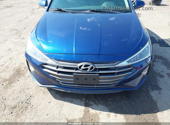 5NPD84LF6KH455099 2019 HYUNDAI ELANTRA Blue Вид щитка приладів