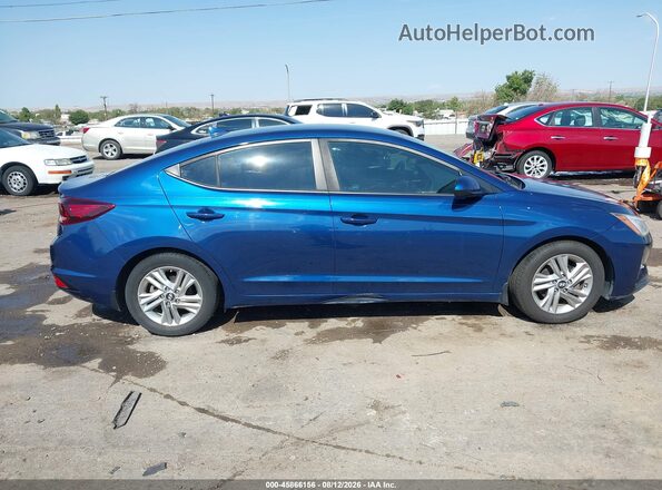5NPD84LF6KH455099 2019 HYUNDAI ELANTRA Blue Вид задньої частини салону