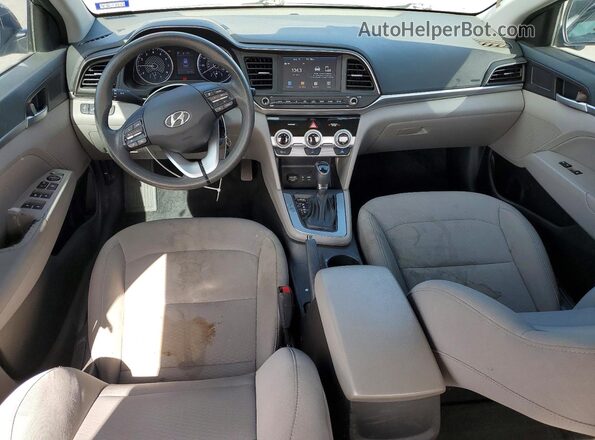 5NPD84LF6KH459606 2019 HYUNDAI ELANTRA Gray წინა პანელის ხედი