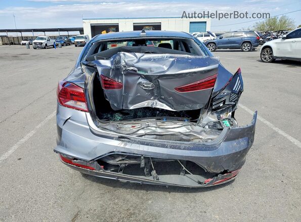5NPD84LF6KH459606 2019 HYUNDAI ELANTRA Gray უკანა ხედი