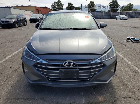 5NPD84LF6KH459606 2019 HYUNDAI ELANTRA Gray წინა ხედი