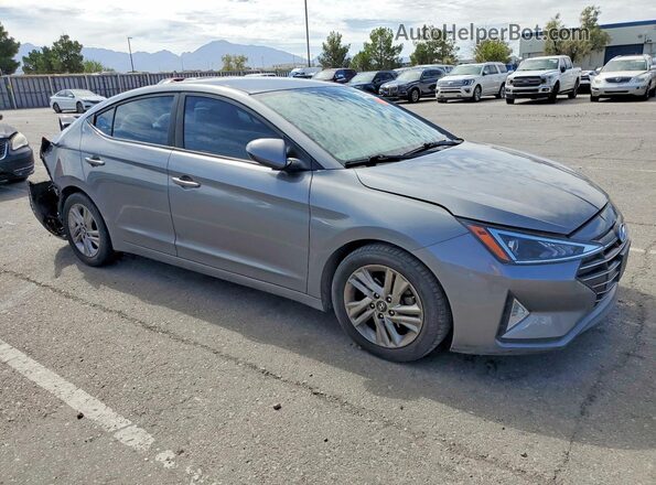 5NPD84LF6KH459606 2019 HYUNDAI ELANTRA Gray წინა მარჯვენა