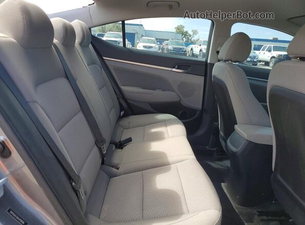 5NPD84LF6KH459606 2019 HYUNDAI ELANTRA Gray უკანა სავარძლების ხედი