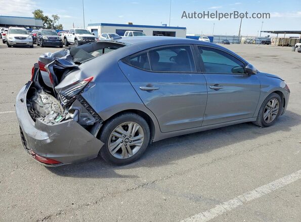 5NPD84LF6KH459606 2019 HYUNDAI ELANTRA Gray უკანა მარჯვენა