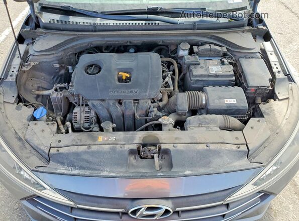 5NPD84LF6KH459606 2019 HYUNDAI ELANTRA Gray უკანა სალონის ხედი