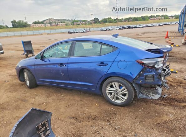 5NPD84LF6KH472131 2019 HYUNDAI ELANTRA Blue Հետևի ձախ