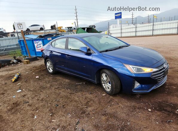 5NPD84LF6KH472131 2019 HYUNDAI ELANTRA Blue Առջևի աջ