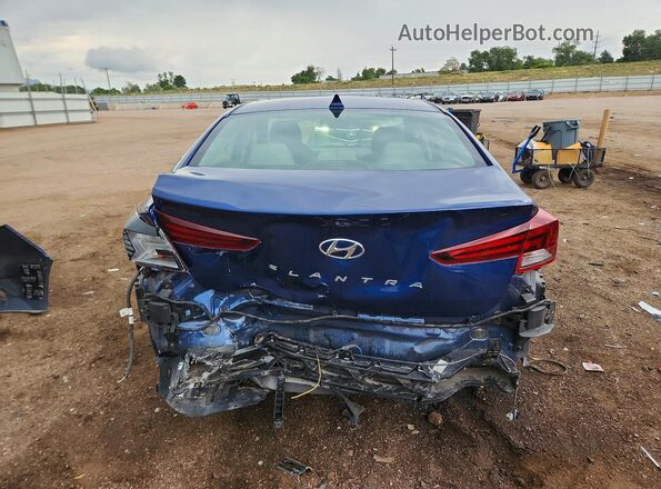 5NPD84LF6KH472131 2019 HYUNDAI ELANTRA Blue Հետևի տեսք