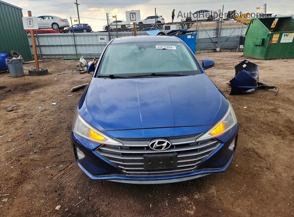 5NPD84LF6KH472131 2019 HYUNDAI ELANTRA Blue Դիմացի տեսք