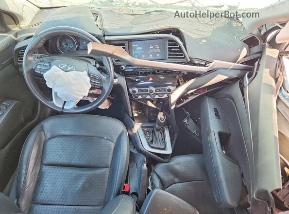 5NPD84LF6KH473845 2019 HYUNDAI ELANTRA White წინა პანელის ხედი