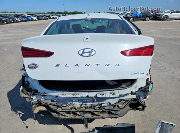 5NPD84LF6KH473845 2019 HYUNDAI ELANTRA White უკანა ხედი