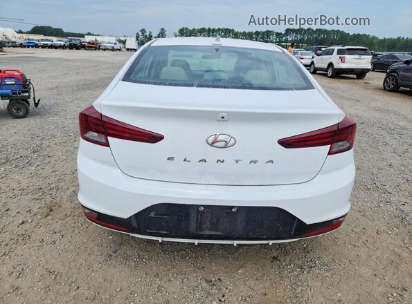 5NPD84LF6KH490208 2019 HYUNDAI ELANTRA White Widok z tyłu