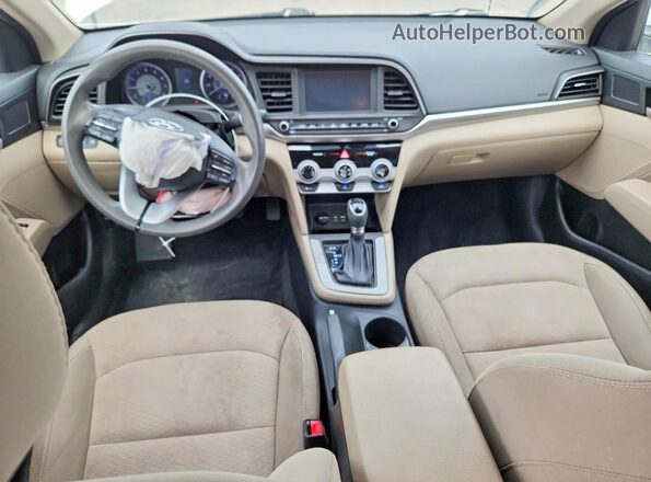5NPD84LF6KH490208 2019 HYUNDAI ELANTRA White Widok deski rozdzielczej