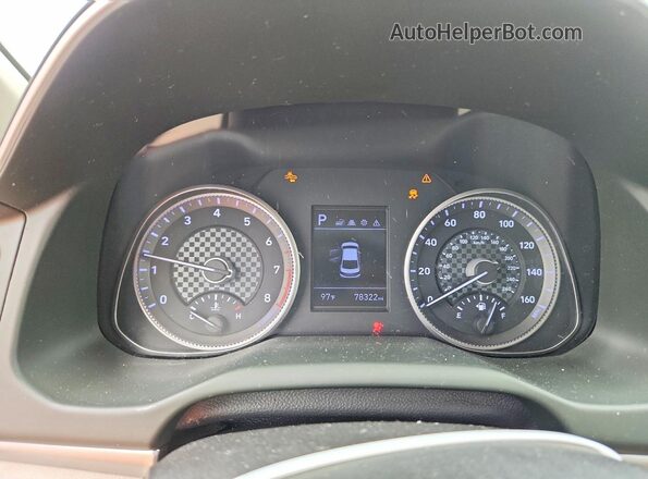 5NPD84LF6KH490208 2019 HYUNDAI ELANTRA White Widok zestawu wskaźników