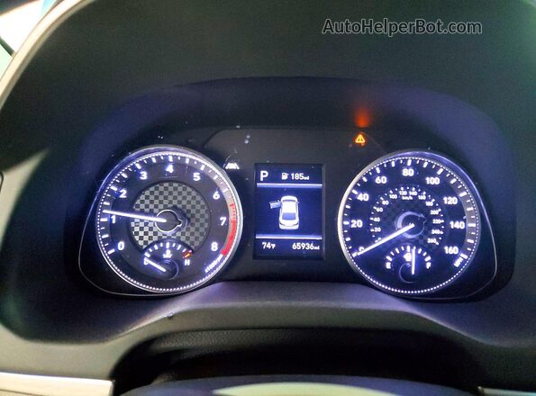 5NPD84LF6LH518090 2020 HYUNDAI ELANTRA Black Instrument cluster view