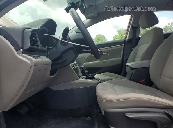 5NPD84LF6LH531597 2020 HYUNDAI ELANTRA Red Front interior view