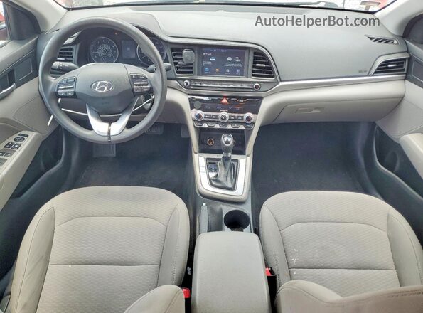 5NPD84LF6LH531597 2020 HYUNDAI ELANTRA Red Dashboard view