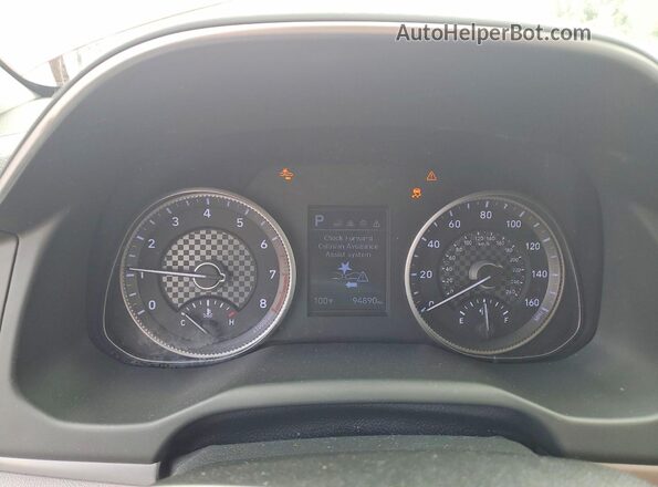 5NPD84LF6LH531597 2020 HYUNDAI ELANTRA Red Instrument cluster view