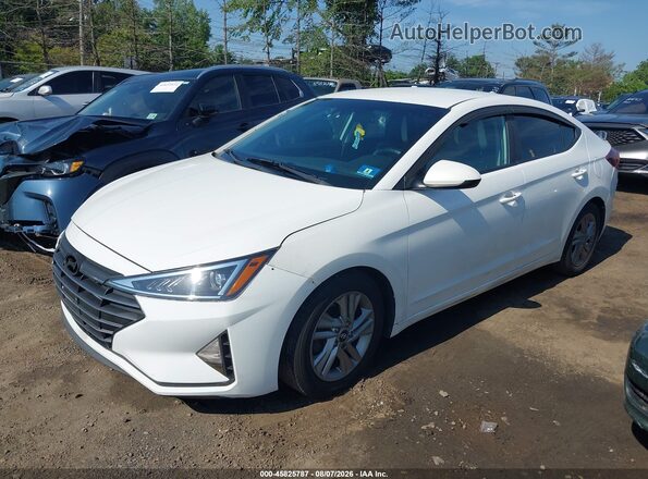 5NPD84LF6LH533222 2020 HYUNDAI ELANTRA White Առջևի ձախ երեք քառորդ տեսարան