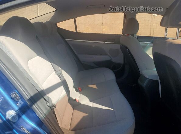 5NPD84LF6LH541675 2020 HYUNDAI ELANTRA Blue უკანა სავარძლების ხედი