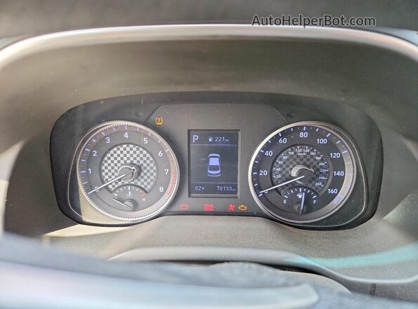 5NPD84LF6LH541675 2020 HYUNDAI ELANTRA Blue ხელსაწყოთა პანელის ხედი