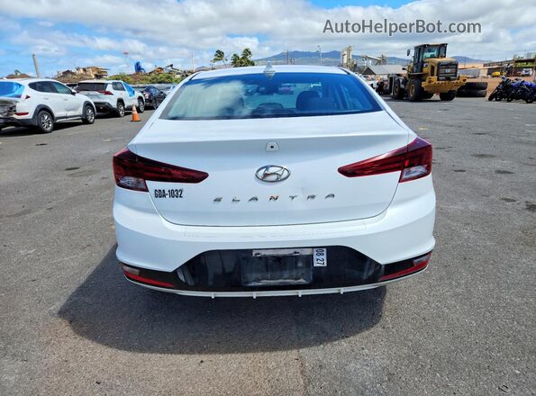 5NPD84LF6LH549081 2020 HYUNDAI ELANTRA White უკანა ხედი