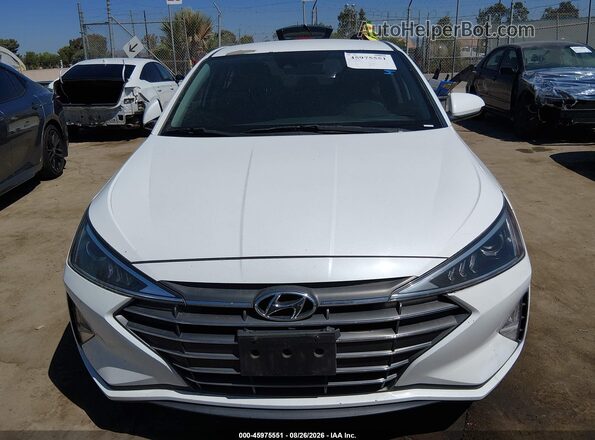 5NPD84LF6LH586227 2020 HYUNDAI ELANTRA White Вид щитка приладів