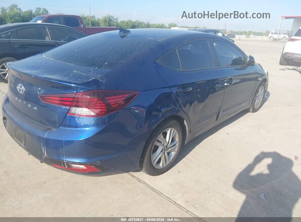 5NPD84LF6LH608503 2020 HYUNDAI ELANTRA Blue Tył prawy