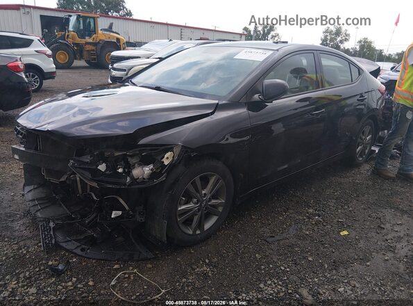 5NPD84LF7HH000691 2017 HYUNDAI ELANTRA Черный Передняя левая четверть