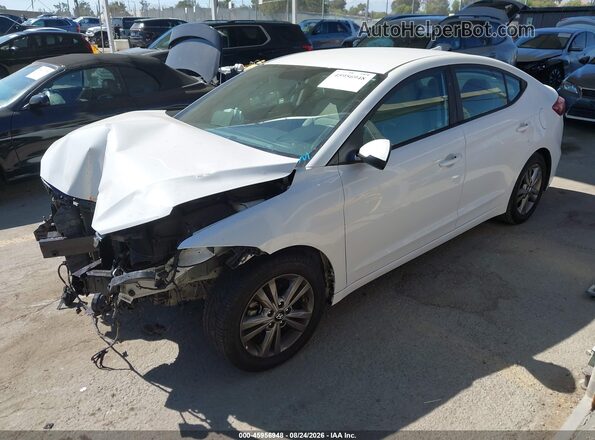 5NPD84LF7HH004210 2017 HYUNDAI ELANTRA White წინა მარცხენა ხედი სამი მეოთხედიდან
