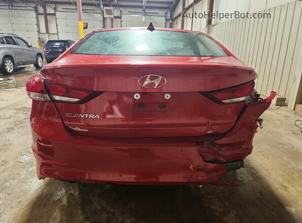 5NPD84LF7HH008189 2017 HYUNDAI ELANTRA Red Widok z tyłu