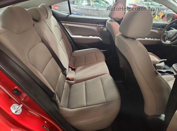 5NPD84LF7HH008189 2017 HYUNDAI ELANTRA Red Widok tylnych siedzeń