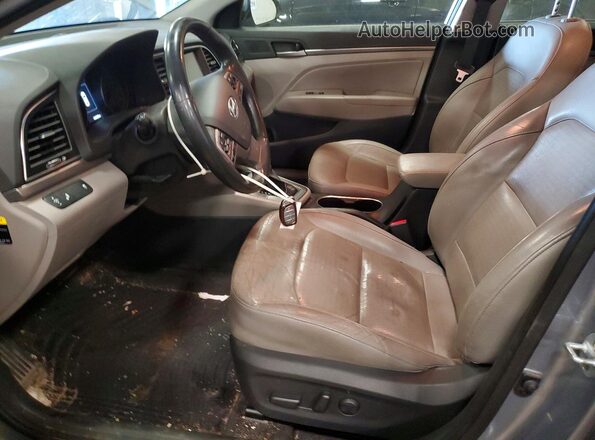5NPD84LF7HH027163 2017 HYUNDAI ELANTRA Silver წინა სალონის ხედი