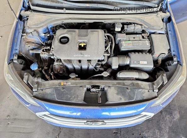 5NPD84LF7HH036848 2017 HYUNDAI ELANTRA Blue Widok wnętrza z tyłu