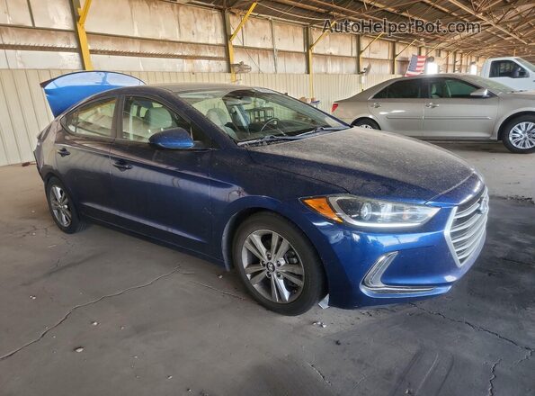 5NPD84LF7HH036848 2017 HYUNDAI ELANTRA Blue Przód prawy