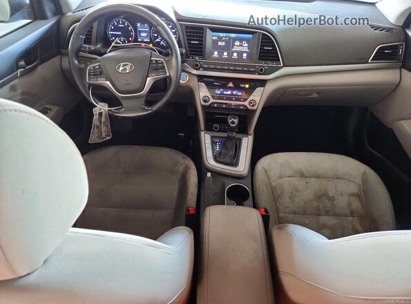 5NPD84LF7HH036848 2017 HYUNDAI ELANTRA Blue Widok deski rozdzielczej