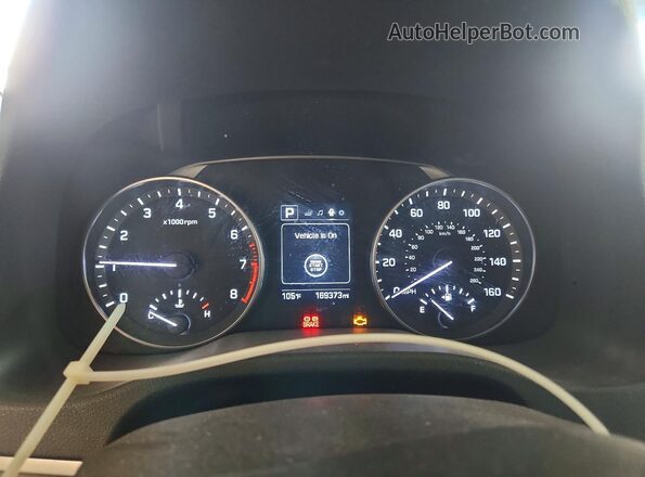 5NPD84LF7HH036848 2017 HYUNDAI ELANTRA Blue Widok zestawu wskaźników