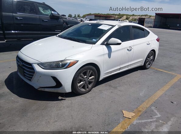 5NPD84LF7HH040737 2017 HYUNDAI ELANTRA White Vista tres cuartos delantera izquierda
