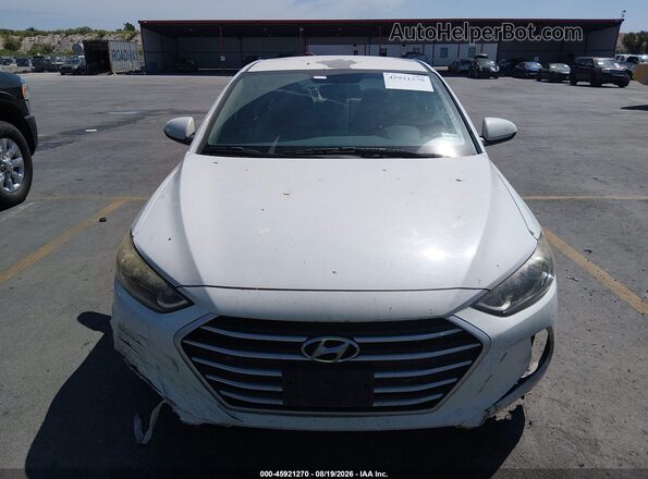 5NPD84LF7HH040737 2017 HYUNDAI ELANTRA White Vista del cuadro de instrumentos