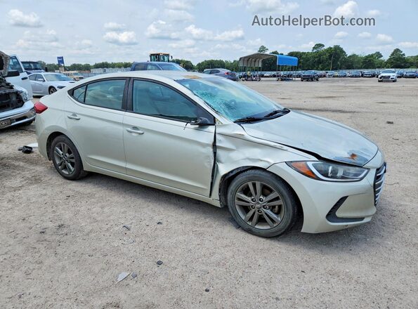 5NPD84LF7HH046196 2017 HYUNDAI ELANTRA Золотой Передняя правая четверть