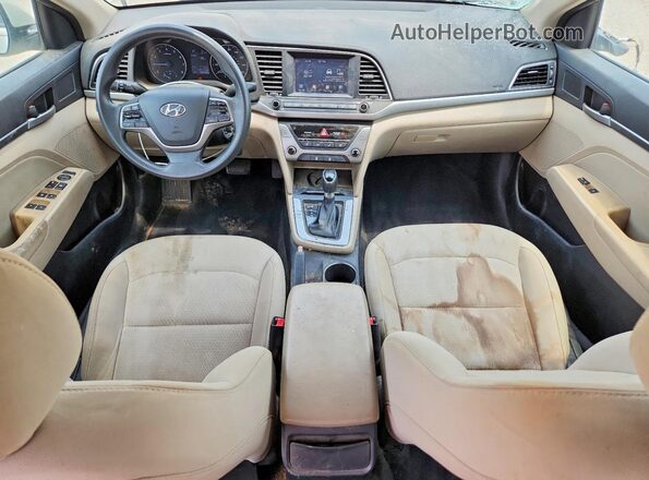 5NPD84LF7HH046196 2017 HYUNDAI ELANTRA Золотой Вид панели приборов