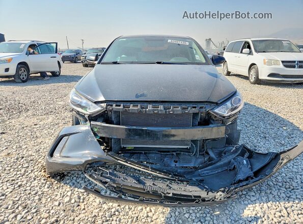 5NPD84LF7HH049406 2017 HYUNDAI ELANTRA Black Front view