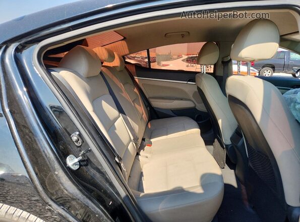 5NPD84LF7HH049406 2017 HYUNDAI ELANTRA Black Rear seats view