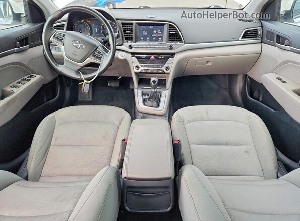 5NPD84LF7HH050250 2017 HYUNDAI ELANTRA White წინა პანელის ხედი