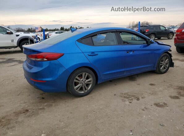 5NPD84LF7HH064617 2017 HYUNDAI ELANTRA Blue Задня права чверть