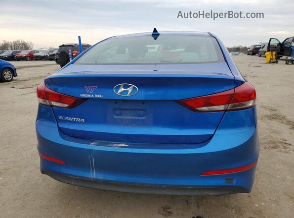 5NPD84LF7HH064617 2017 HYUNDAI ELANTRA Blue Вид ззаду