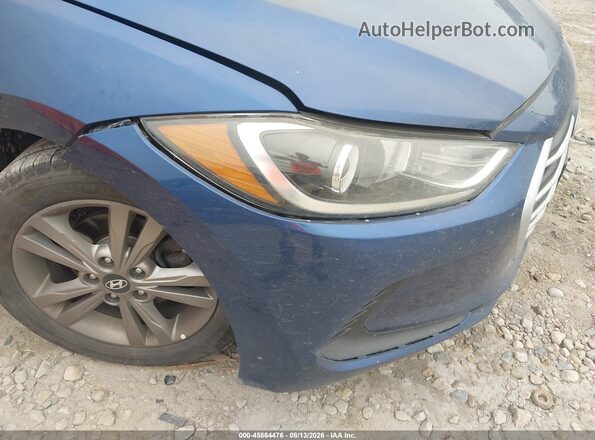 5NPD84LF7HH105439 2017 HYUNDAI ELANTRA Blue Front view