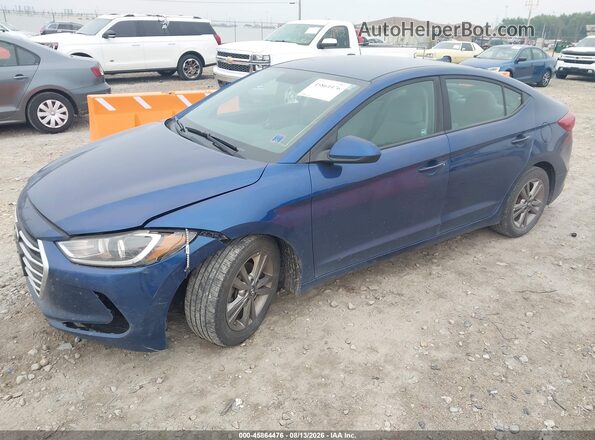 5NPD84LF7HH105439 2017 HYUNDAI ELANTRA Blue Front left